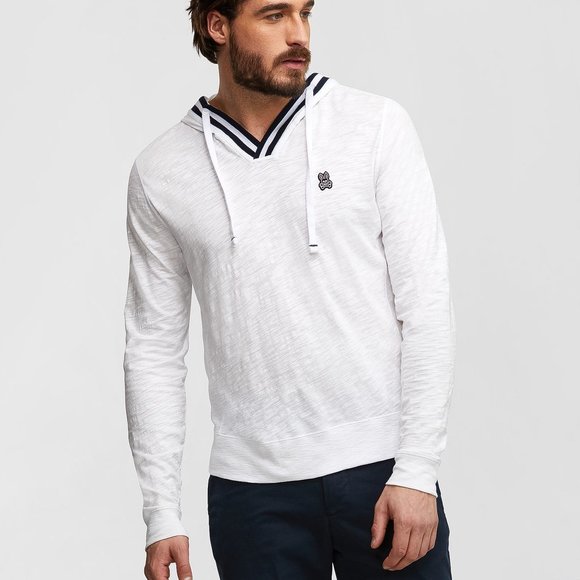 Psycho Bunny Other - Psycho Bunny Ludford Hoodie Pullover in White